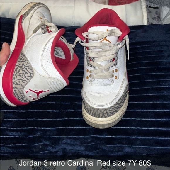 Jordan 3 retro cardinal red - Picture 1 of 1